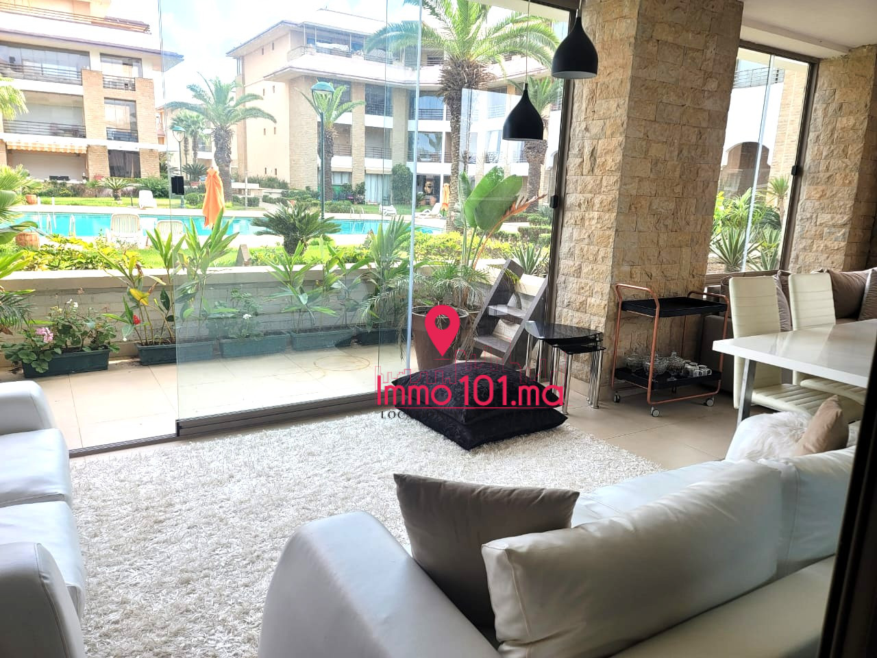 Location appartement meublé à Plage des nations AGLAM2595